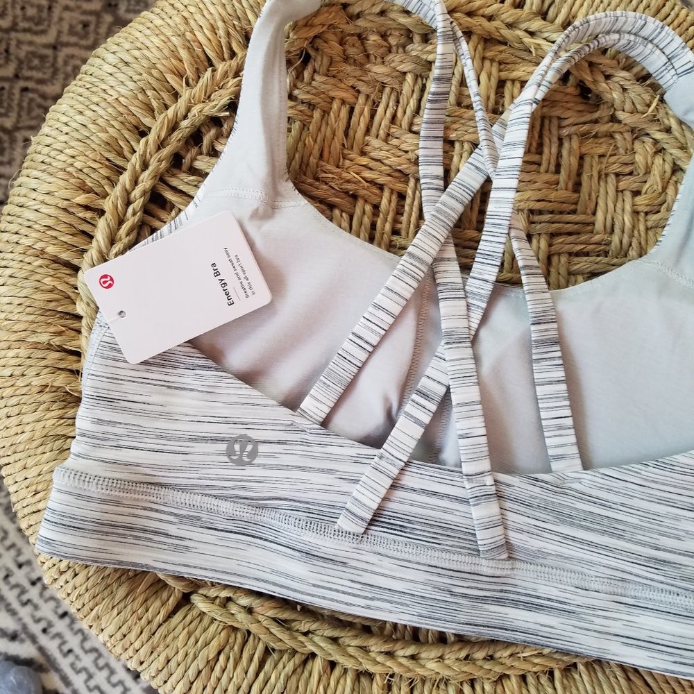 NWT Lululemon Energy Bra Space Dye Camo Gray